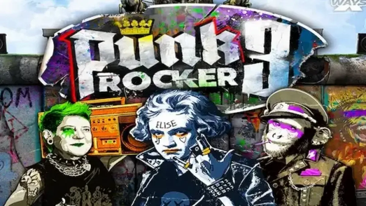 Punk Rocker 3 স্লট গেমের গ্রাফিক্স এবং বার্লিন স্ট্রিট থিম